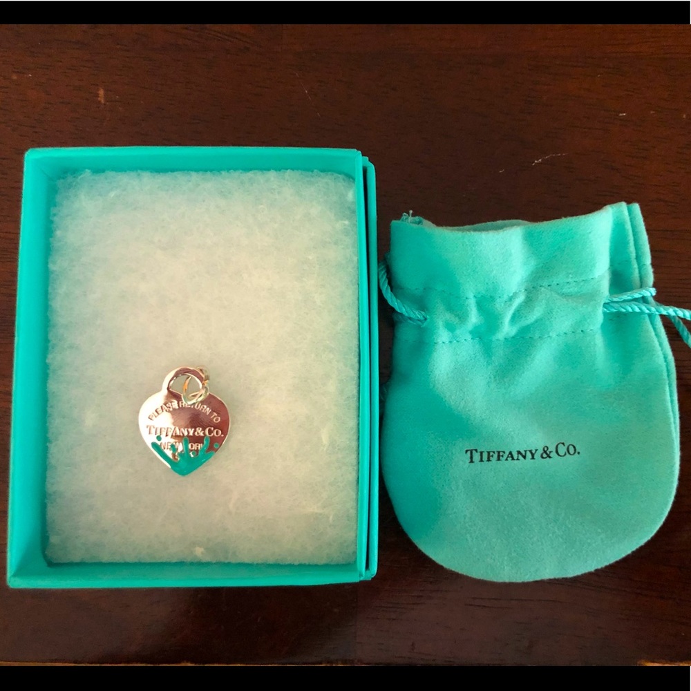 Return to Tiffany Color Splash Blue Heart Tag